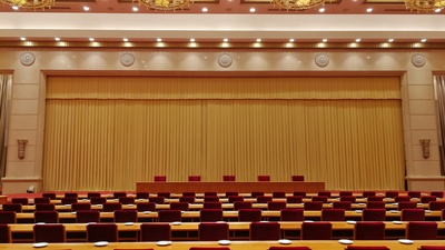 会议背景真丝绒幕布